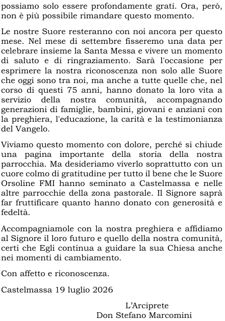 Comunicato suore orsoline fmi, pagina 2